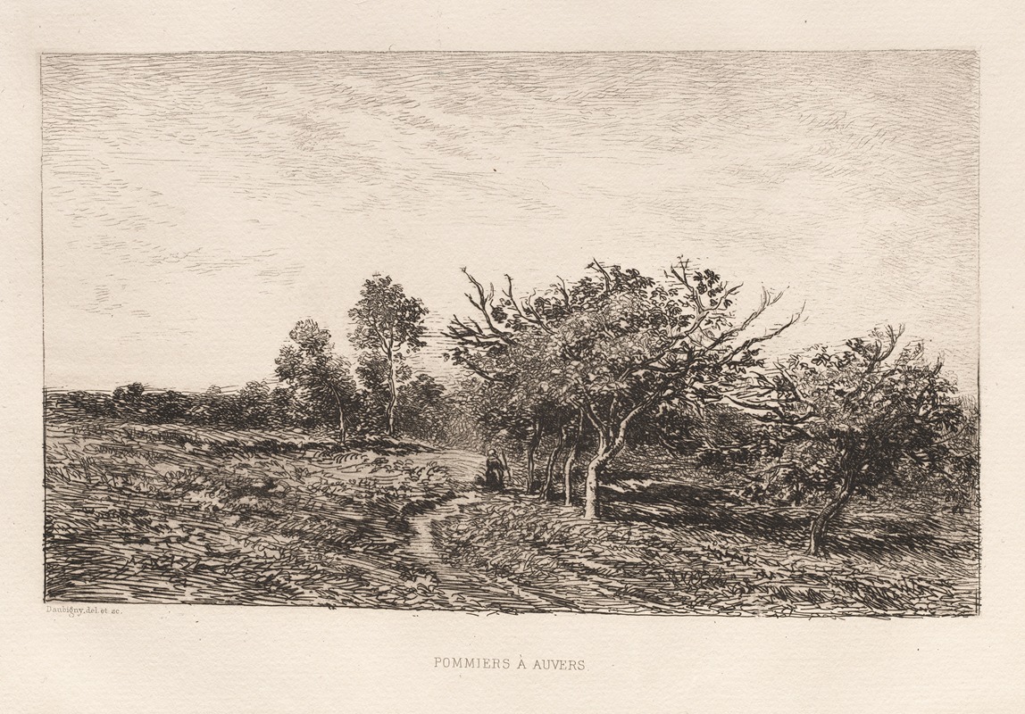 Apple Trees at Auvers (Pommiers à Auvers) — Charles François Daubigny