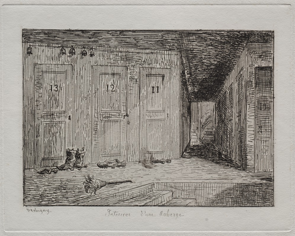 Interior of an Inn — Шарль Франсуа Дюбини