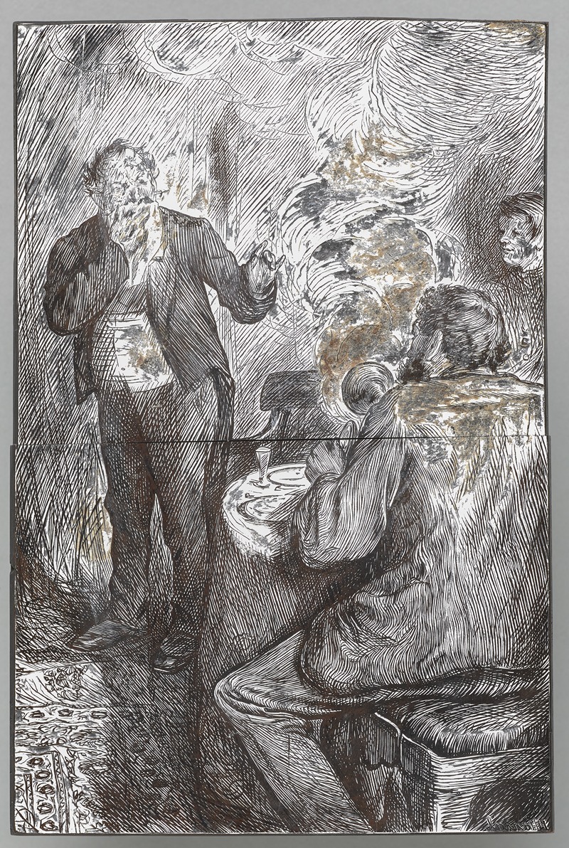 Smoking Strictly Prohibited by Charles Samuel Keene, c. 1867 — digital art print download