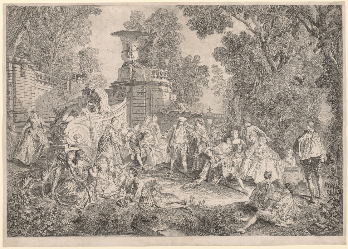 The Game of Blind Man's Bluff — Charles-Nicolas Cochin