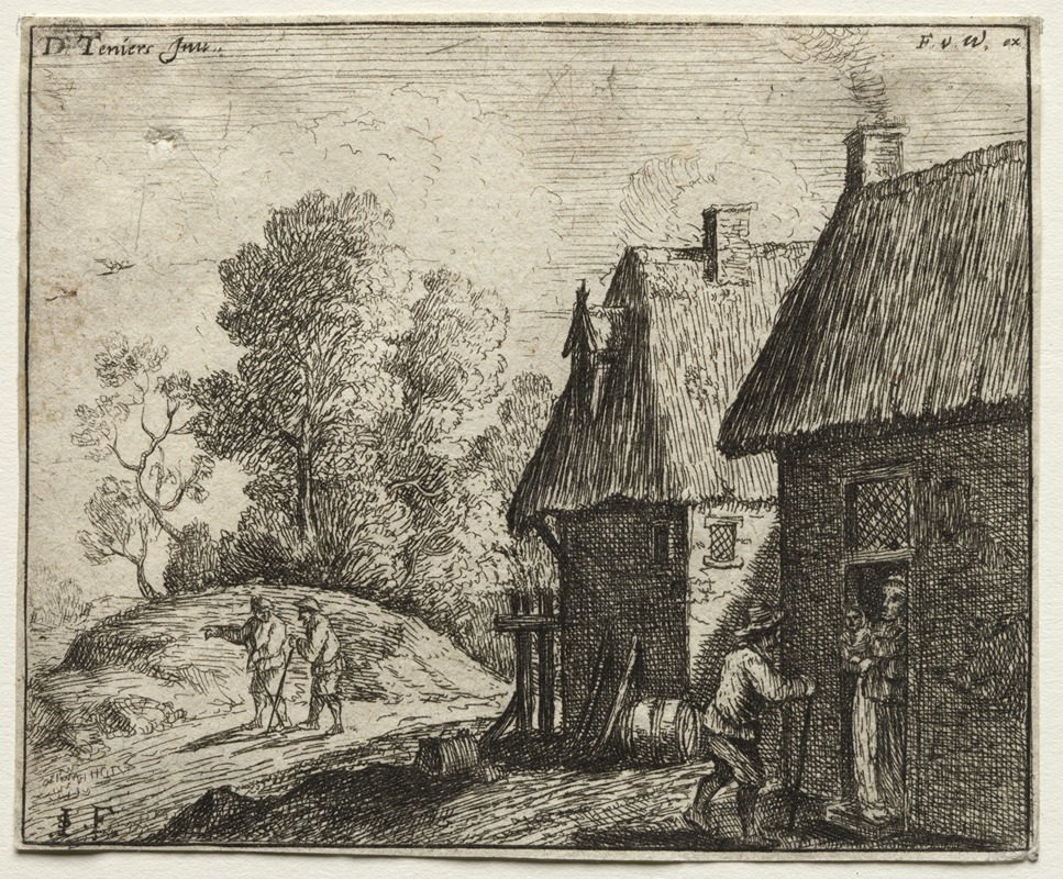 Peasant Talking to a Woman — Давид Тенирс