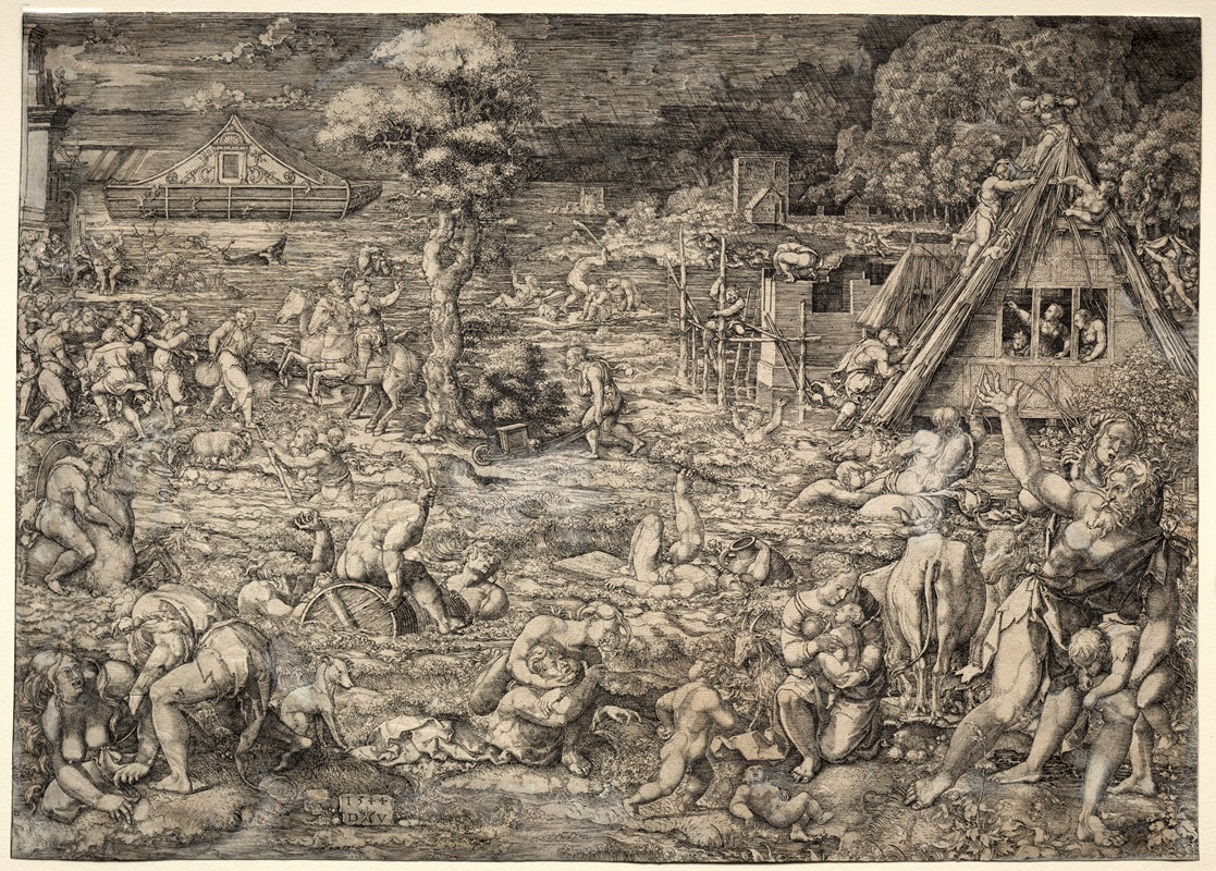 The Deluge by Dirk Vellert, 1544 — digital art print download
