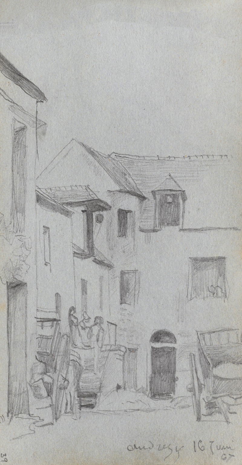 Street Scene by Эрнест Мейссонье — digital art print download