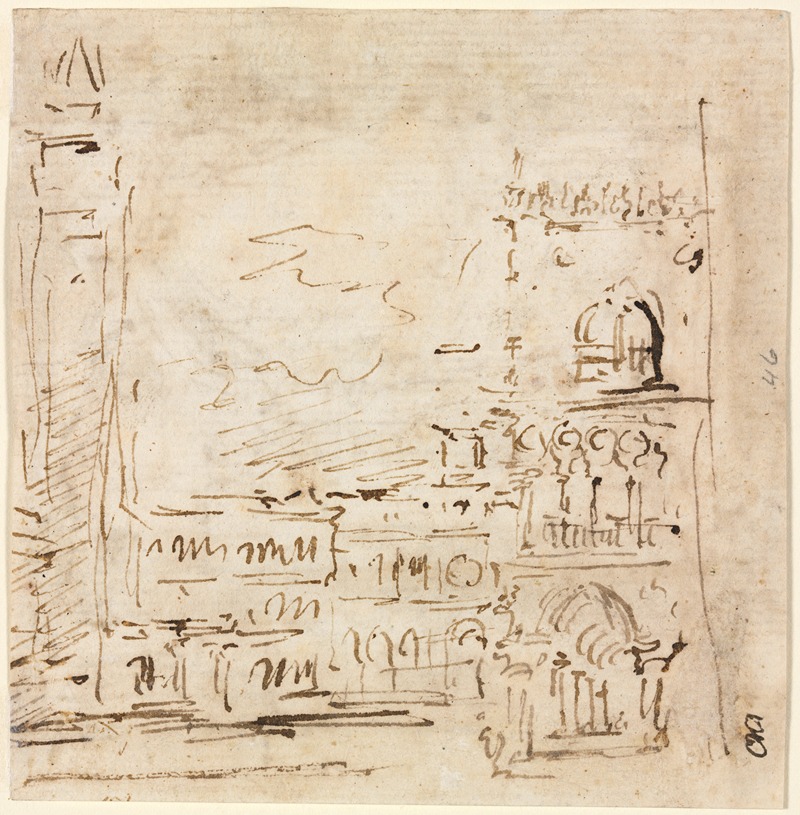 Piazza San Marco with Doges' Palace — Франческо Гуарди