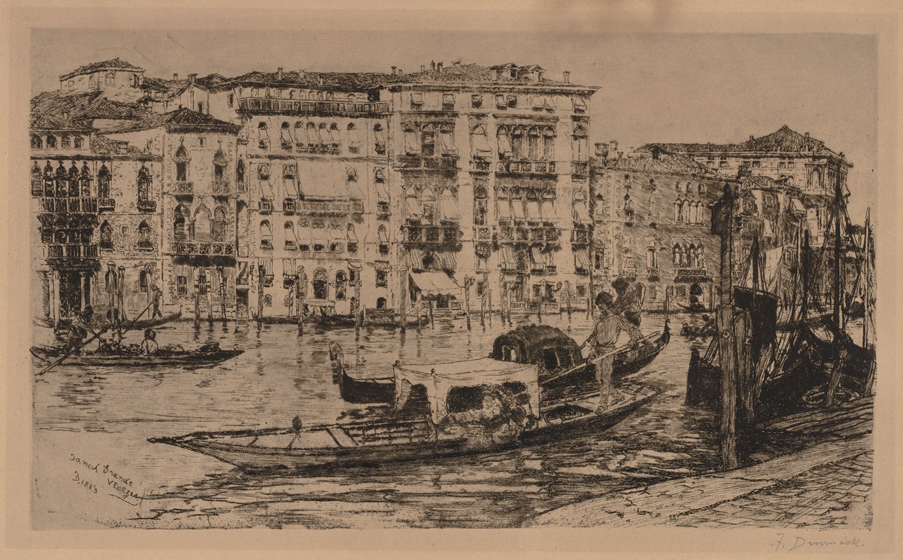 Grand Canal, Venice by Фрэнк Дювенек, 1889 — digital art print download