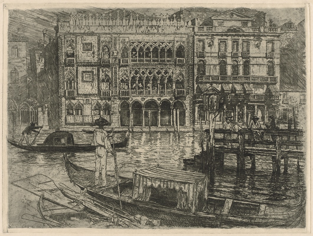 Palazzo ca d'Oro by Фрэнк Дювенек, 1883 — digital art print download
