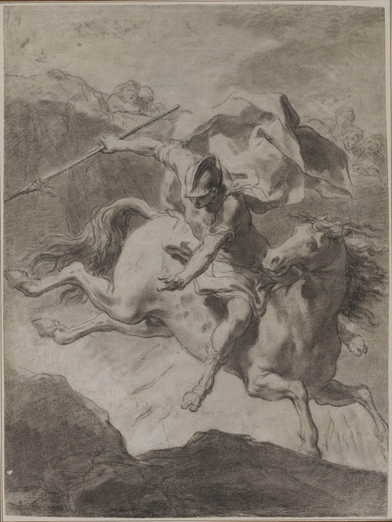 Death of Marcus Curtius by Гаэтано Гандольфи, 1799 — digital art print download