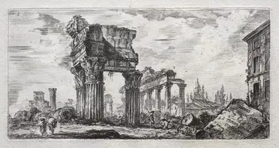 Храм Юпитера Громовержца by Джованни Баттиста Пиранези, c. 1748 — digital art print download