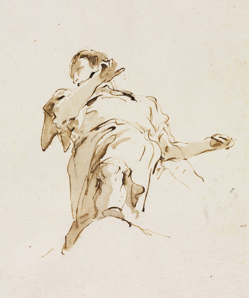 Figure Seen from Below by Джованни Баттиста Тьеполо — digital art print download