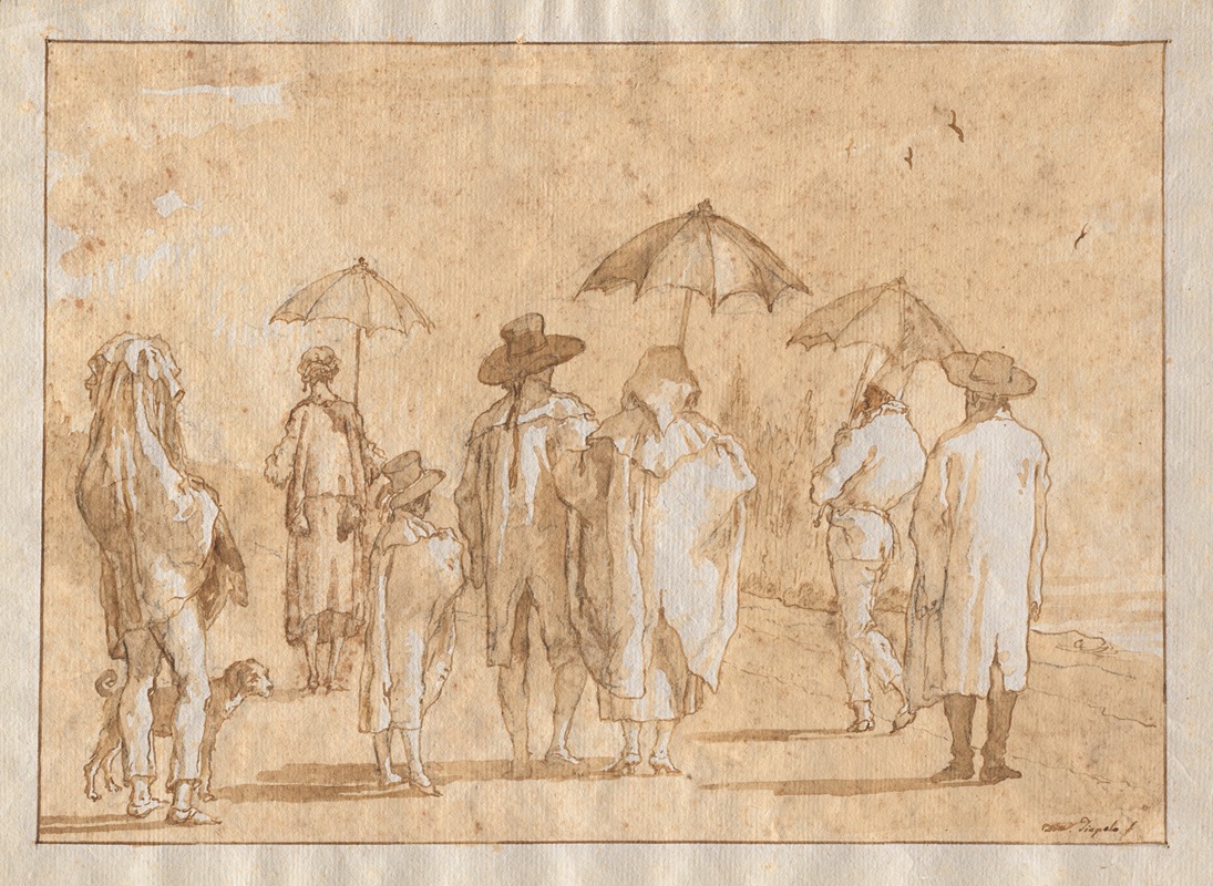 A Spring Shower by Джованни Доменико Тьеполо, 1797–1804 — digital art print download
