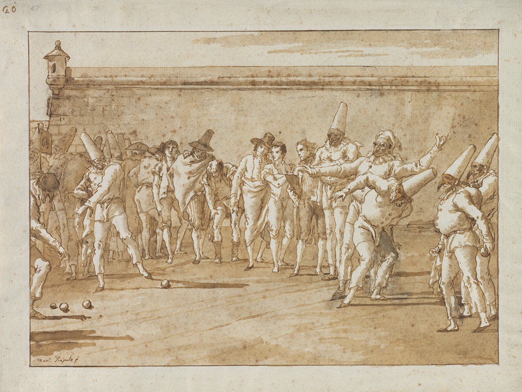 The Game of Bowls — Giovanni Domenico Tiepolo