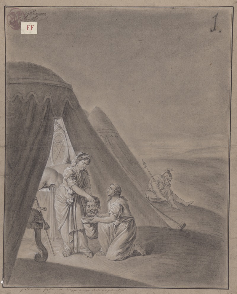 Academic composition study; Judith with the head of Holofernes — Guillielmus Petrus Geysen