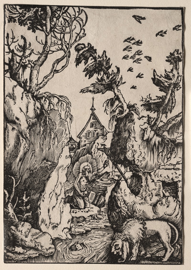 St. Jerome in the Wilderness by Ханс Бальдунг, c. 1511 — digital art print download