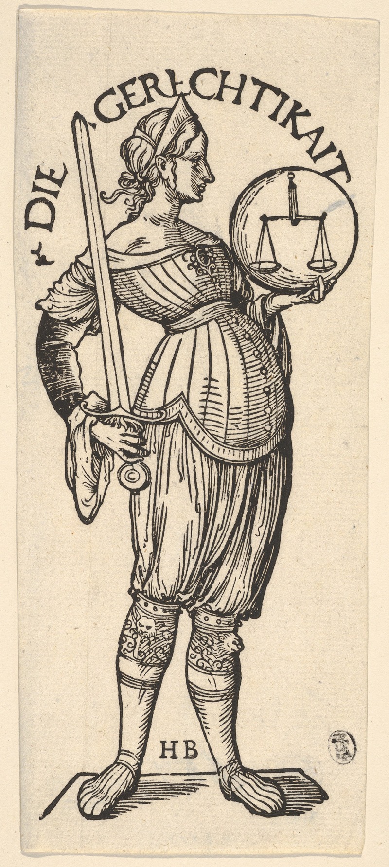 Justice (Die Gerechtikait) by Ганс Бургкмайр Старший — digital art print download