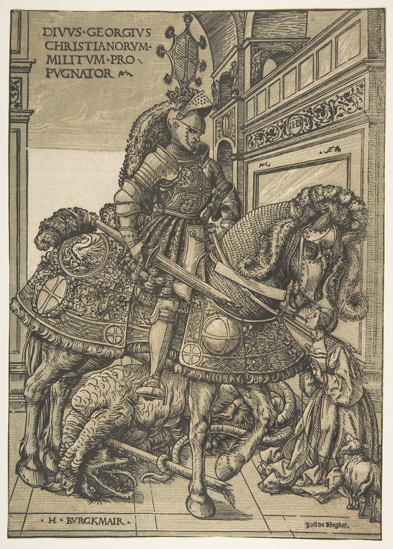 Saint George on Horseback by Ганс Бургкмайр Старший, 1508 — digital art print download