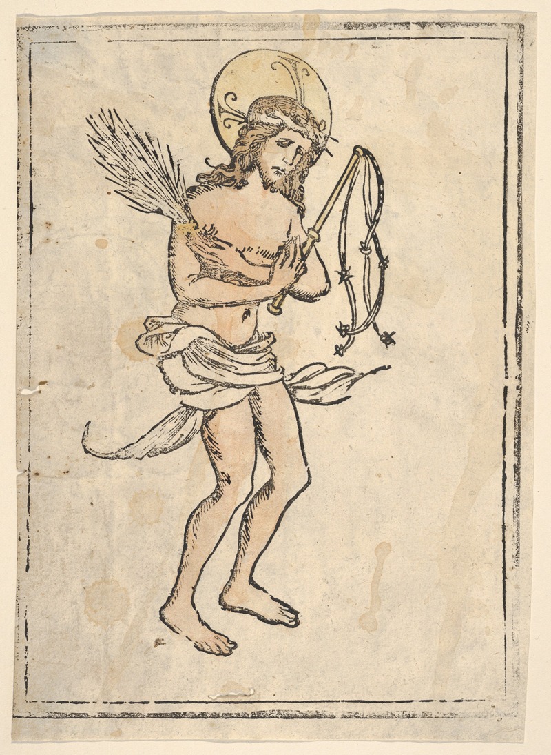 The Man of Sorrows Standing — Hans Burgkmair The Elder