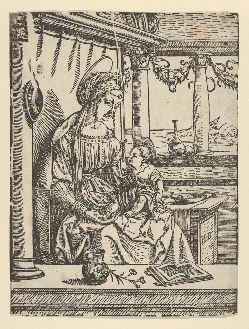 The Virgin Seated with the Child — Hans Burgkmair The Elder