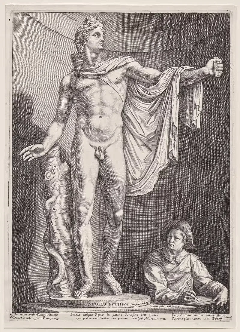 Аполлон Белведер by Генрик Гольциус, 1592 — digital art print download