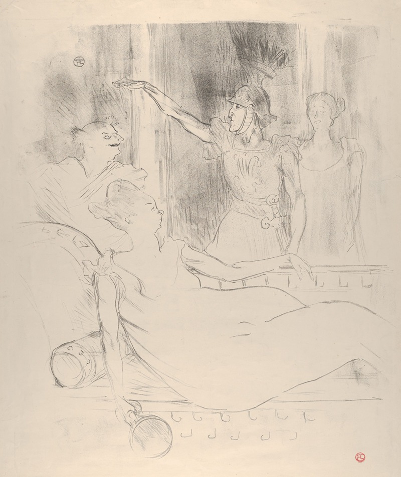 A Scene from Offenbach's La Belle Hélène — Henri de Toulouse-Lautrec