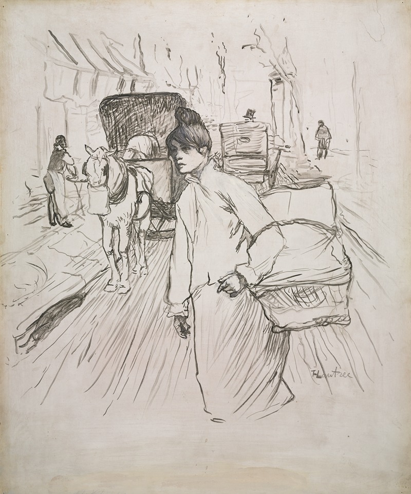 The Laundress by Анри де Тулуз-Лотрек, 1888 — digital art print download