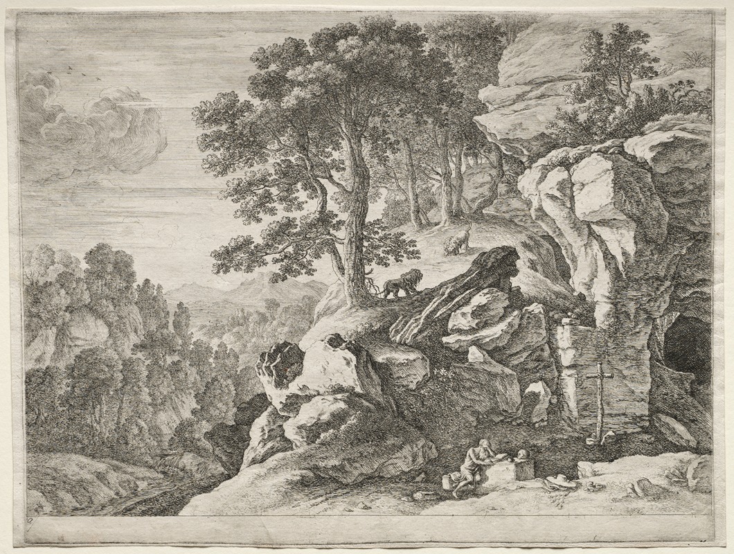 St. Jerome in the Desert by Герман ван Свейнвелт — digital art print download