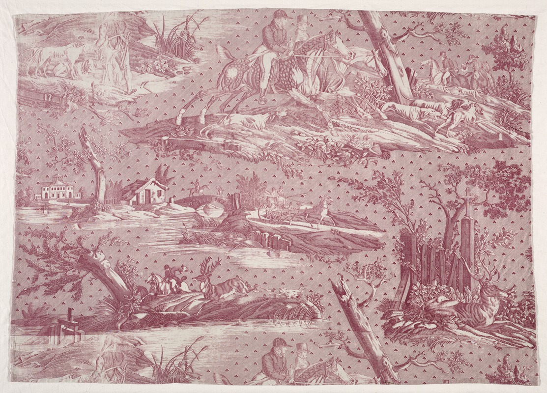 Hunting Scene Design by Гораций Верне, c. 1815 — digital art print download