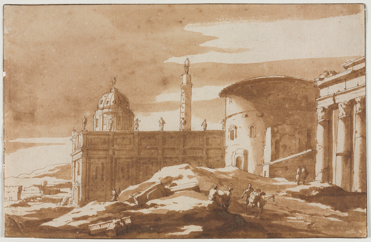 View of Ancient Buildings — Яков ван дер Ульфт