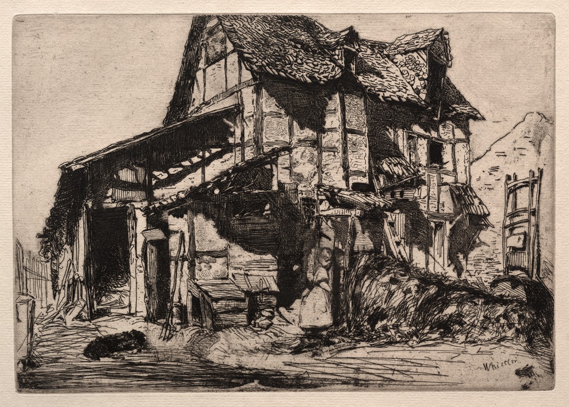 An Unsafe Tenement by Джеймс Абботт МаКнилл Уистлер, 1858 — digital art print download