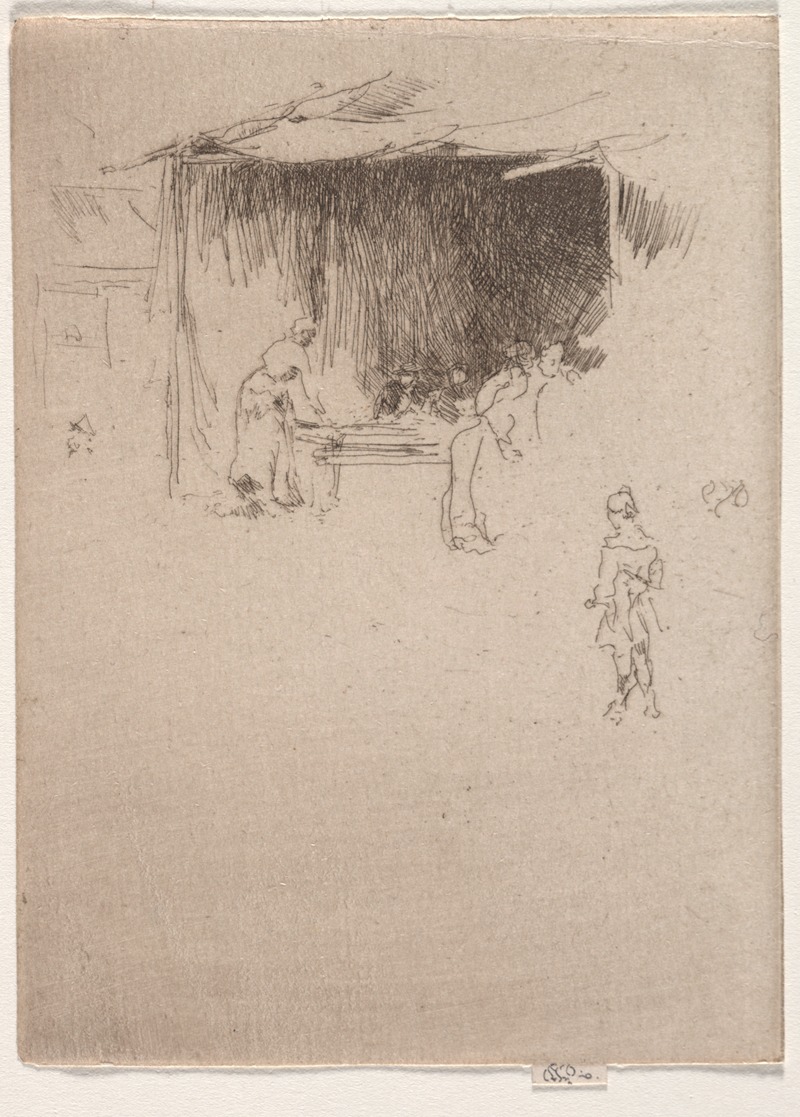 Booth at a Fair by Джеймс Абботт МаКнилл Уистлер, 1886 — digital art print download