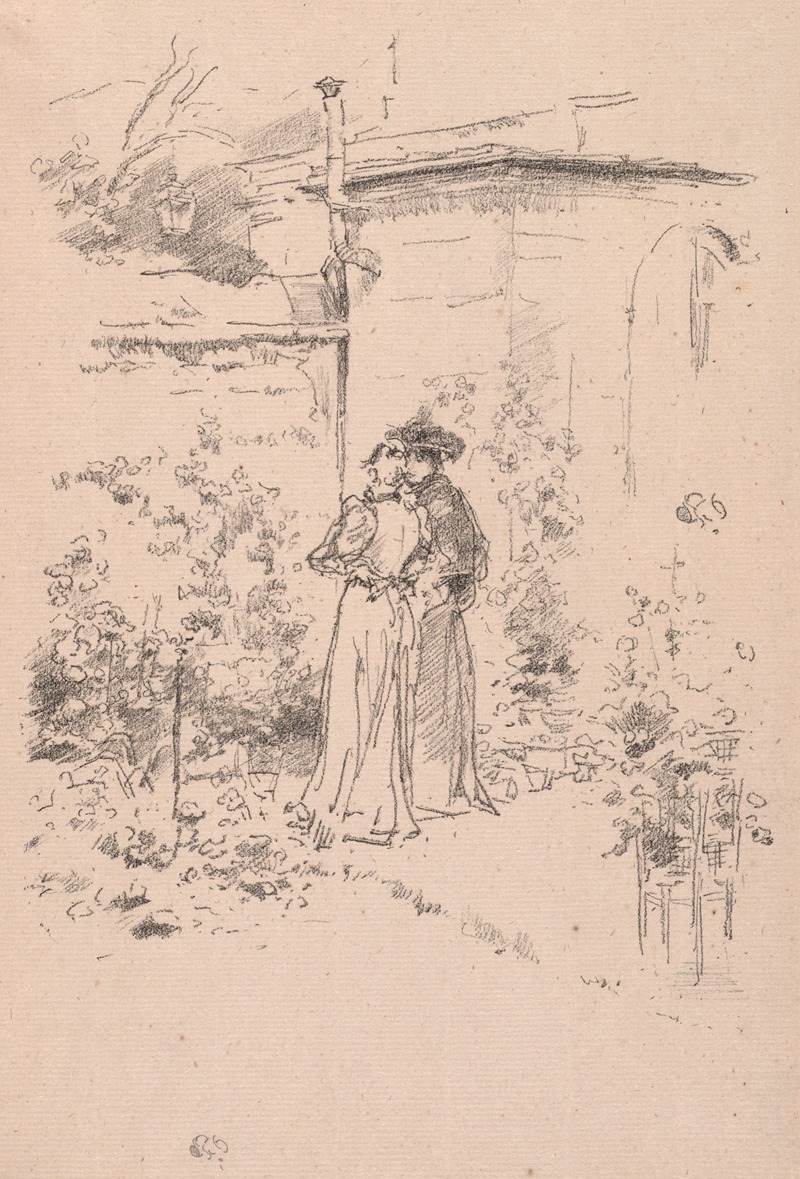 Confidence in the Garden by Джеймс Абботт МаКнилл Уистлер, 1894 — digital art print download