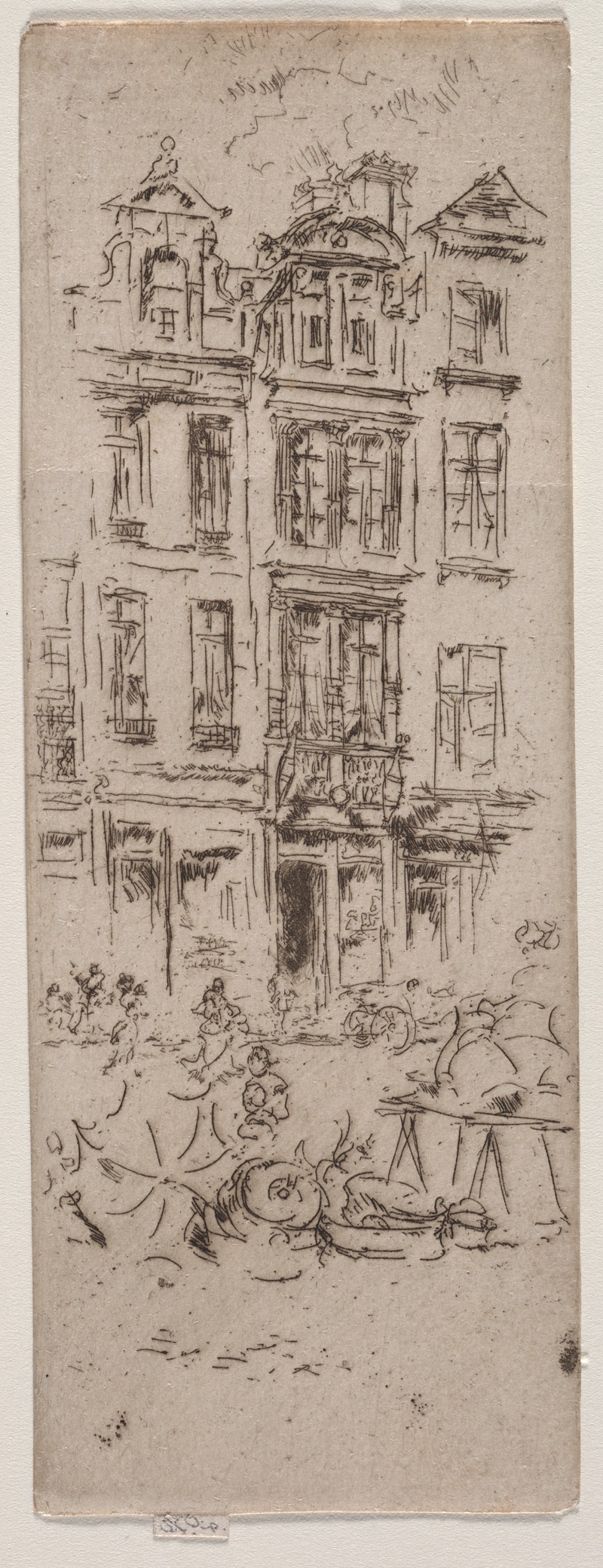 Flower Market, Brussels by Джеймс Абботт МаКнилл Уистлер, 1887 — digital art print download