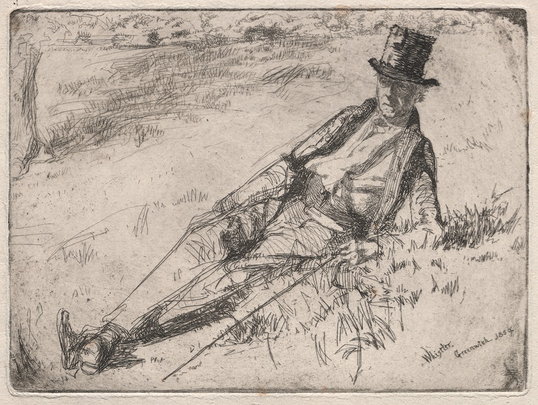Greenwich Pensioner by Джеймс Абботт МаКнилл Уистлер, 1859 — digital art print download