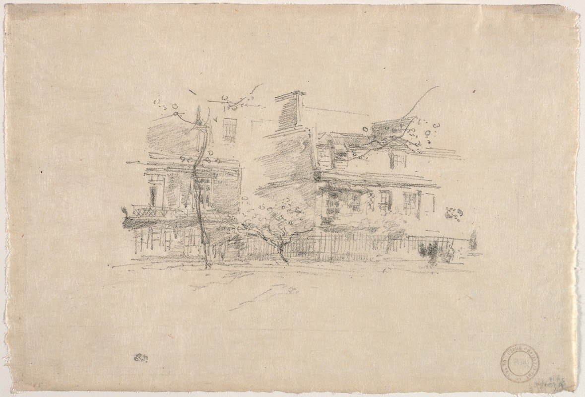 Lindsay Row, Chelsea by Джеймс Абботт МаКнилл Уистлер, 1888 — digital art print download