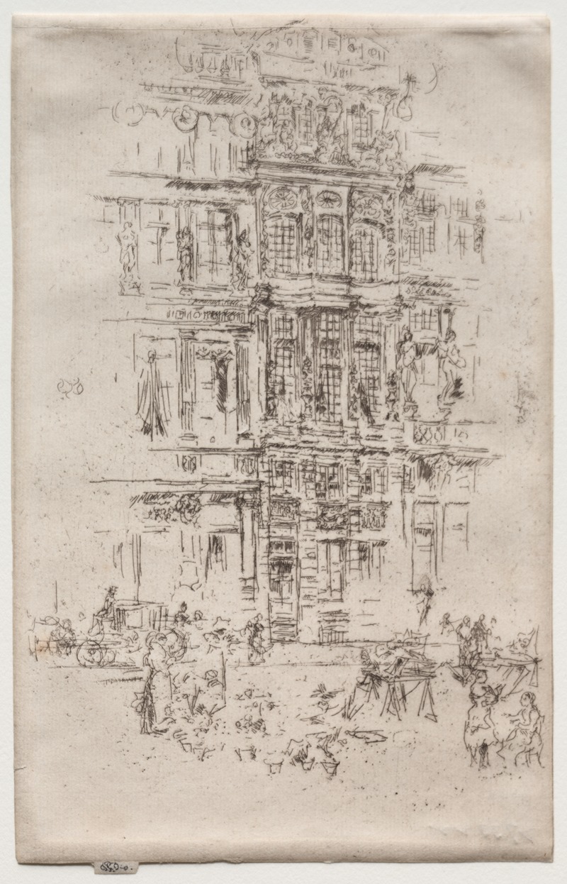 Palaces, Brussels by Джеймс Абботт МаКнилл Уистлер, 1887 — digital art print download