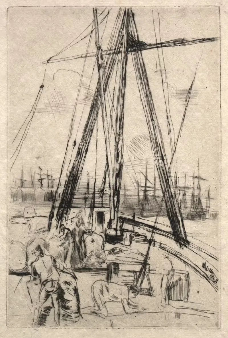 Судоходство в Ливерпуле by Джеймс Абботт МаКнилл Уистлер, 1867 — digital art print download