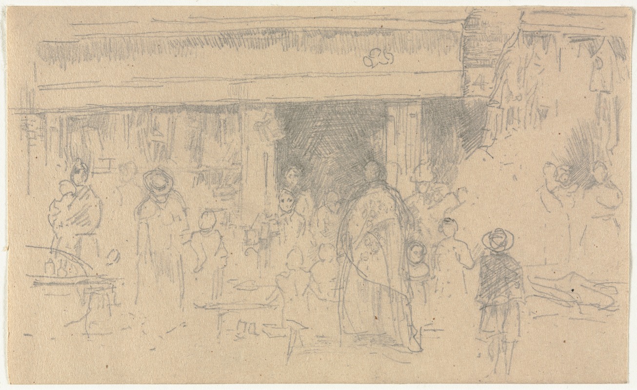 Street Scene by James Abbott McNeill Whistler — digital art print download
