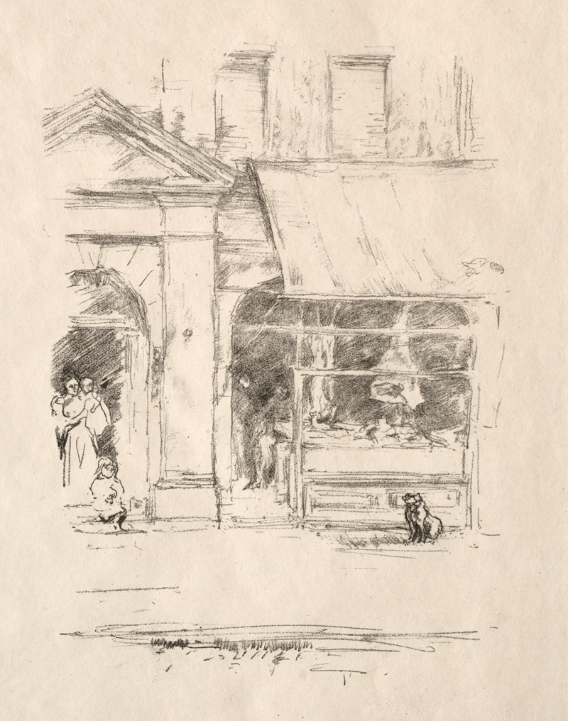 The Butcher's Dog by Джеймс Абботт МаКнилл Уистлер, 1896 — digital art print download