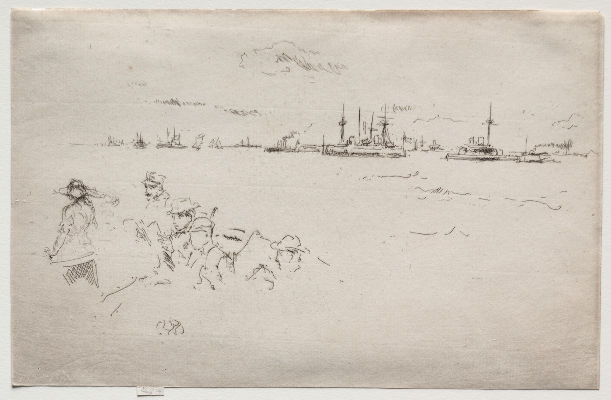 The Fleet; Monitors by Джеймс Абботт МаКнилл Уистлер, 1887 — digital art print download