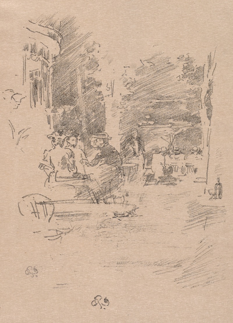 The Litte Café au Bois by Джеймс Абботт МаКнилл Уистлер, 1894 — digital art print download