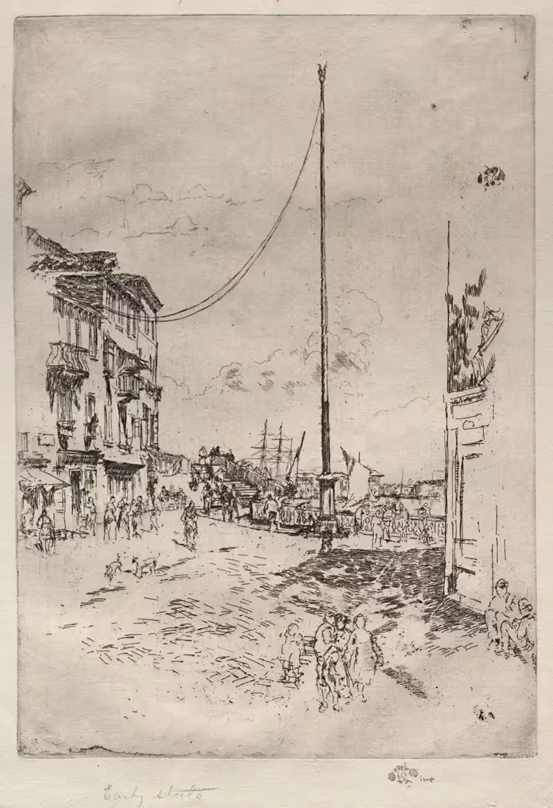 Маленький мачта by Джеймс Абботт МаКнилл Уистлер, 1880 — digital art print download