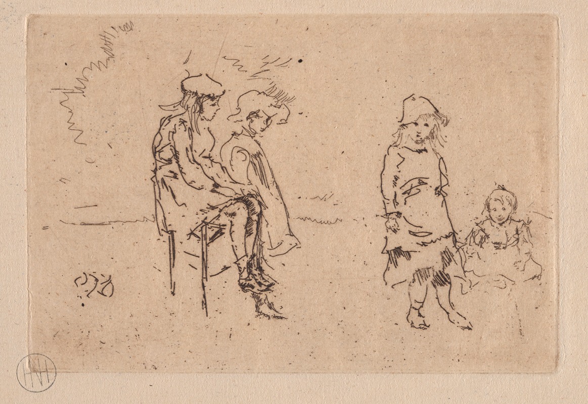 The Menpes Children by Джеймс Абботт МаКнилл Уистлер, 1887 — digital art print download