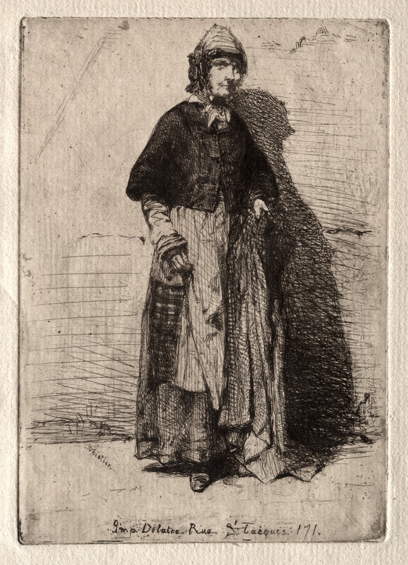 The Mother Gerard by Джеймс Абботт МаКнилл Уистлер, 1858 — digital art print download
