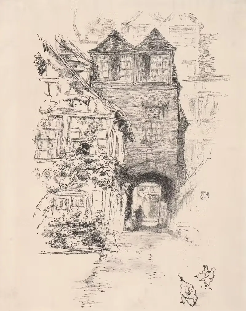 Дом священника, Руэн by Джеймс Абботт МаКнилл Уистлер, 1894 — digital art print download