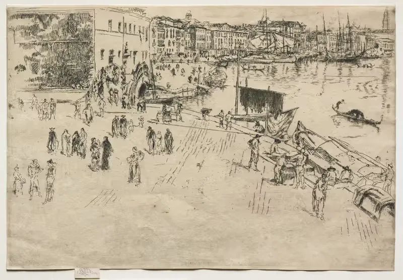 The Riva, No. 1 by James Abbott McNeill Whistler, 1880 — digital art print download
