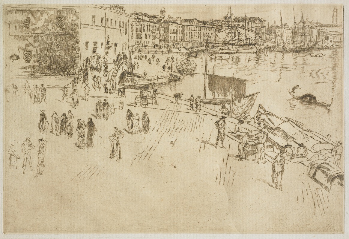The Riva, No. 1 by Джеймс Абботт МаКнилл Уистлер, 1880 — digital art print download
