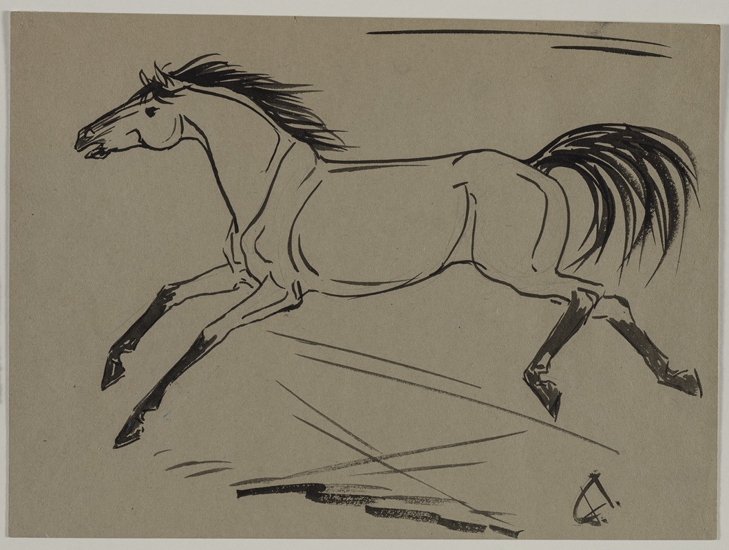 Running Horse by Jane Travis — digital art print download