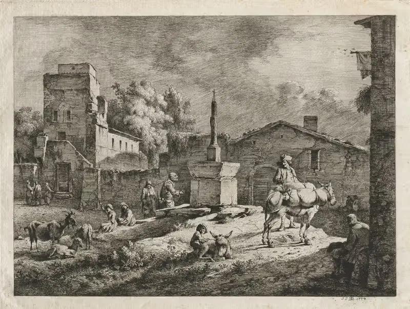 Вид на Сен-Андоль by Жан-Жак де Буассье, 1774 — digital art print download