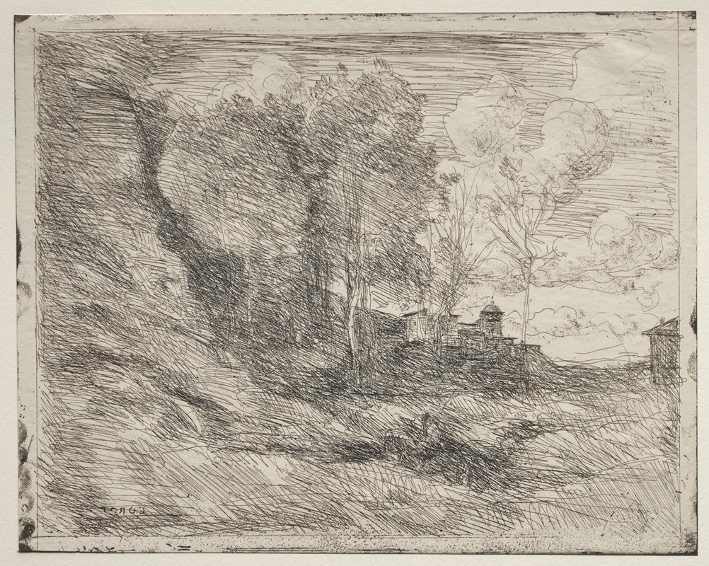 A Souvenir of Ostia — Jean-Baptiste-Camille Corot