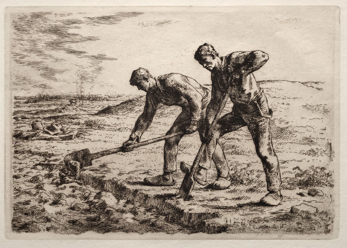 The Diggers by Жан-Франсуа Миле — digital art print download