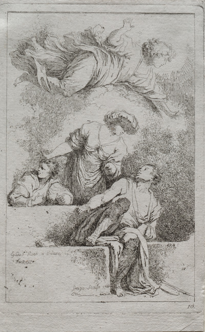The Disciples at the Tomb by Жан-Оноре Фрагонар, 1764 — digital art print download